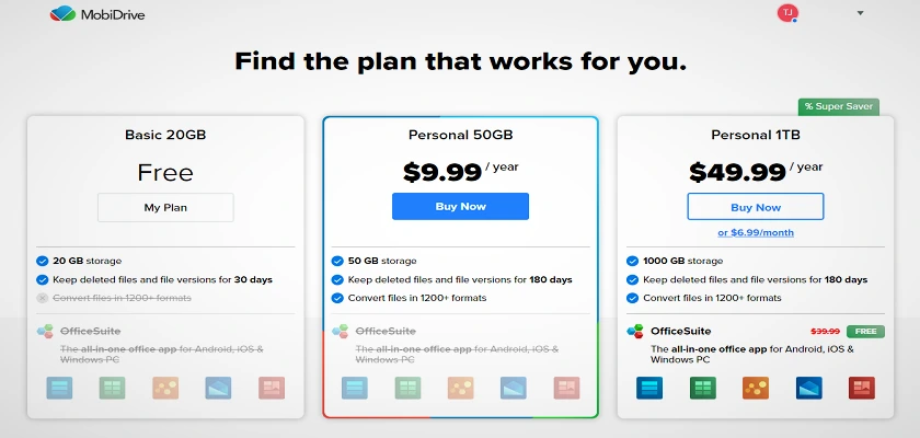 Mobi Drive plans