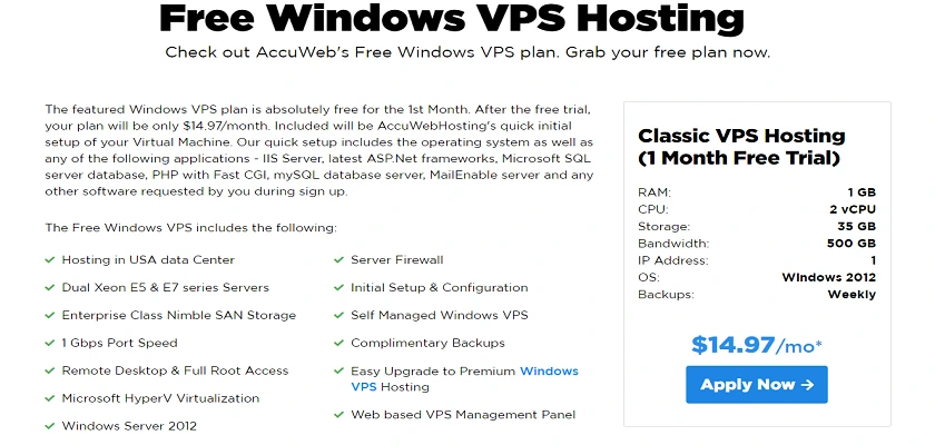 Free Windows VPS