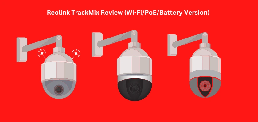 Reolink TrackMix Series Poe & WiFi Camera 4k Dual Lens PTZ Auto Tracking  Outdoor Pet Car Human Detection 8MP IP Security Camera