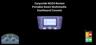 CARPURIDE W103 Portable Smart Multimedia Dashboard Console