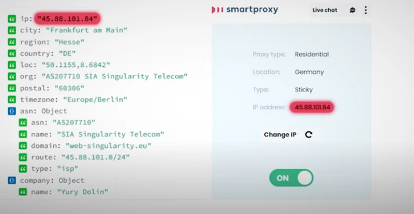 Smartproxy online test