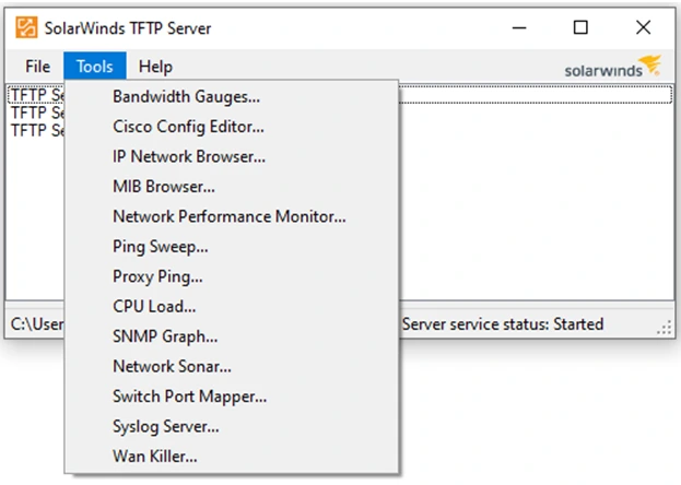 SolarWinds Network Monitoring Tools