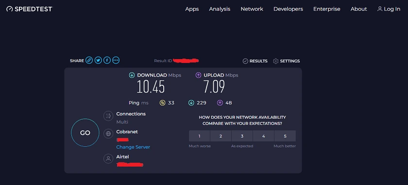 TP-Link TL-MR100 Speedtest