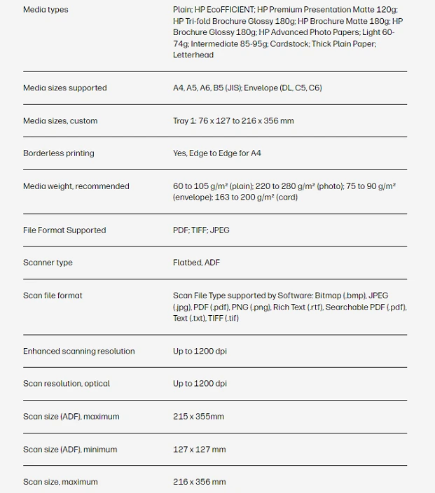 8730 Specifications