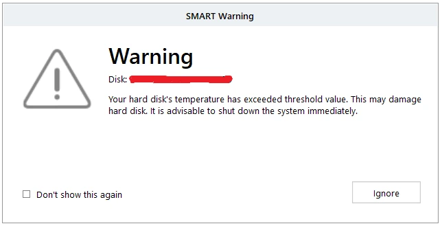 Stellar Data Recovery Warning Message