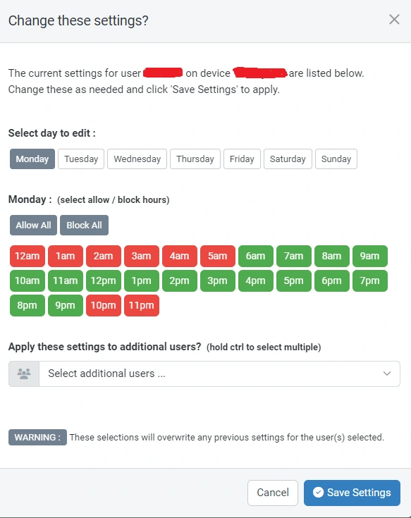 SentryPC Time Management 