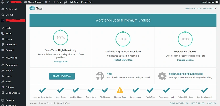 Wordfence Scanner