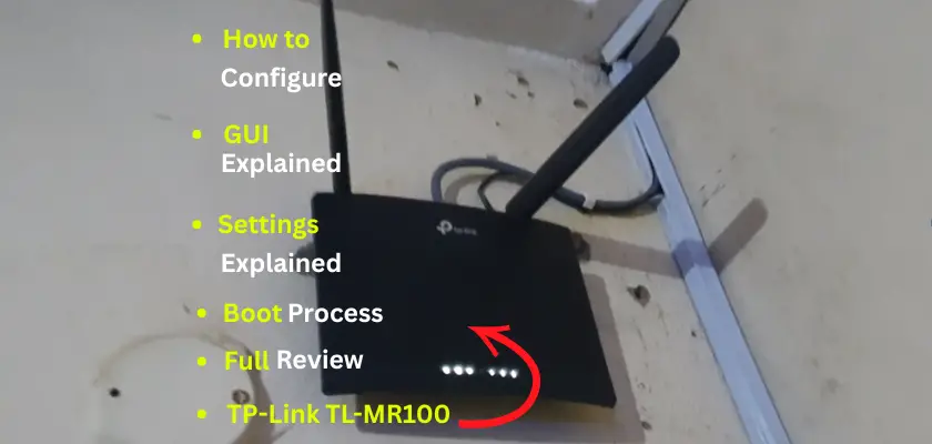 How to Configure TP-Link Router, TP-Link TL-MR100 Review